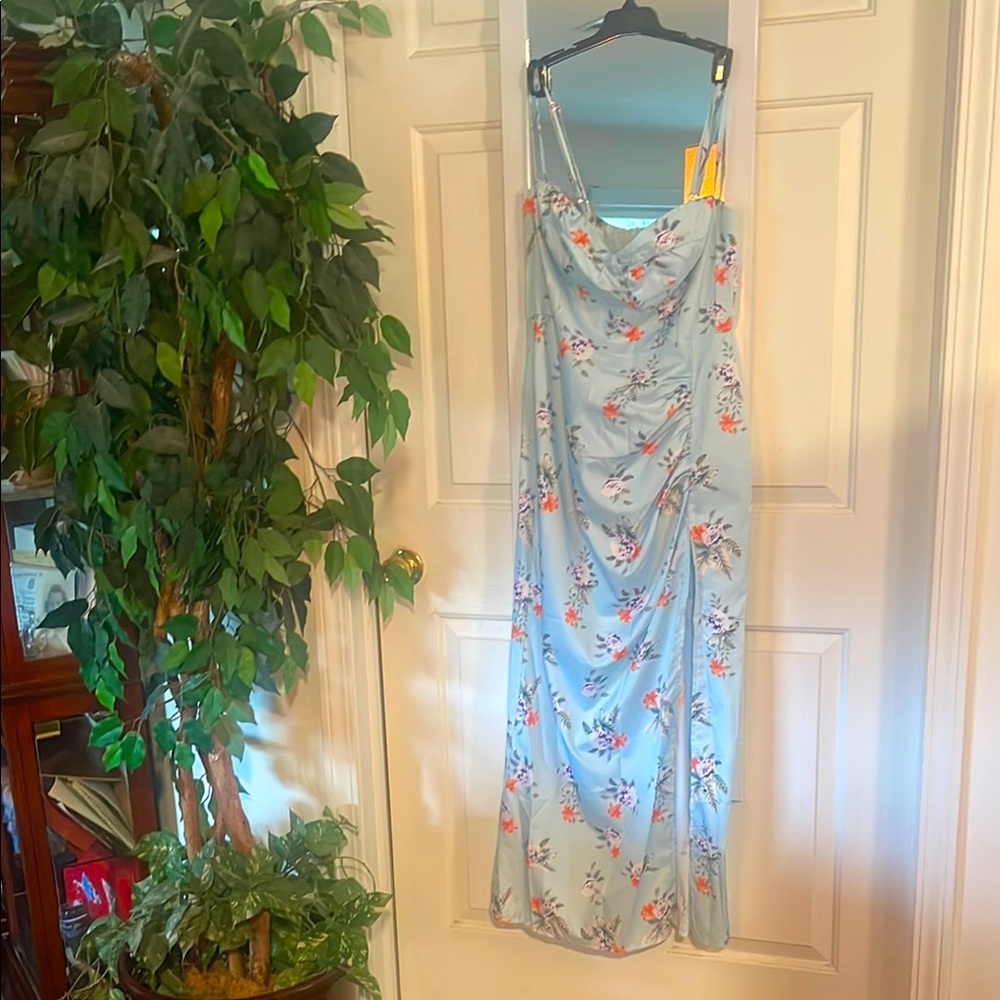 Floral Blue Maxi Dress